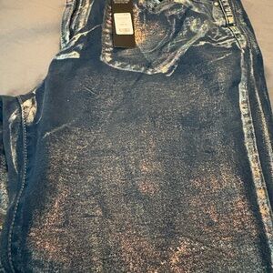 Fashion Nova blue shiny women jean with tag
